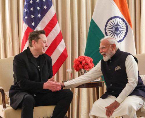 India’s Modi holds meeting with Tesla CEO Musk in Washington